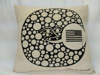 Alexander Girard Moon And Flag Zippered Feather Pillow Usa Urban Outfitters
