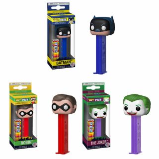 Funko Pop Pez Dispensers - Batman Classic 1966 Tv Series - Set Of 3 (joker Robin,