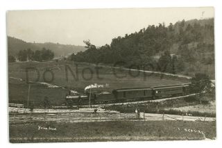 Rppc Detroit Toledo & Ironton Railroad Horseshoe Curve Oh Real Photo Postcard