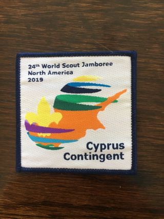 2019 World Scout Jamboree Cypress Contingent Patch 24th Wsj