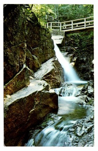 Sabbaday Falls Kancamagus Highway Postcard White Mountains Hampshire