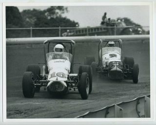 Vintage Jim Chini Photo,  Auto Racing,  Merle Bettenhausen,  8x10,  M19856