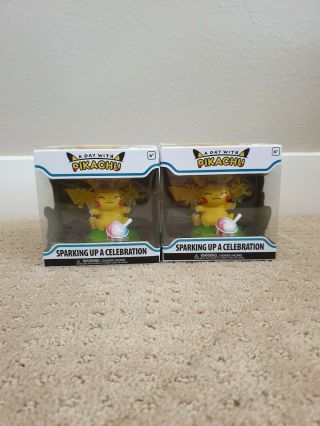 A Day With Pikachu Sparking Up A Celebration Figure Funko Pop Pokemon Center