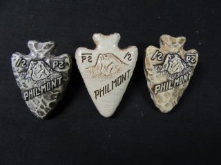 Philmont 3 Different Tooth Of Time Arrowhead Slides Eb18