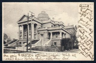 Dallas,  Texas 1907 Vintage Picture Postcard - Gaston Avenue Baptist Church