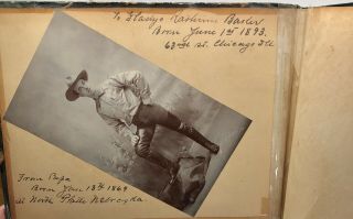 Rare Johnny Baker Cowboy Kid Buffalo Bill Wild West Show Photograph Album 2