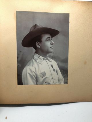 Rare Johnny Baker Cowboy Kid Buffalo Bill Wild West Show Photograph Album 7