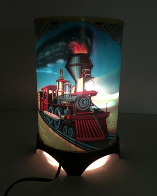 VTG Motion Lamp Railroad Train Light John Bull Locomotive Steam Engine EUC 2