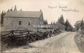 Dalesville Quebec Canada - Early Real Photo Card Of Baptist Church Posted 1919