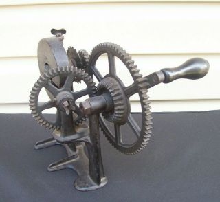 1902 Antique Cast Iron Pencil Sharpener James Dixon Crucible Co.  Jersey City Nj