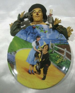 Wizard Of Oz " If Only I Had A Brain " 3d Plate By Bradford Exchange