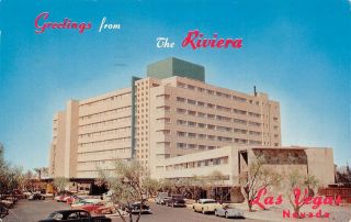 Q23 - 0077,  The Reviera Hotel,  Las Vegas,  Nev. ,  Postcard.