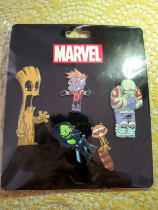 Sdcc 2019 Marvel Skottie Young Guardians Of The Galaxy Exclusive 5 Pin Set