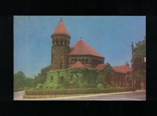 C 1960 Van Memorial Church Wheeling West Virginia Post Card