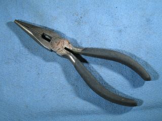 Vintage Craftsman 6 - 1/4 " 45081 Wf Needle Nose Pliers W/side Cutters Made In Usa