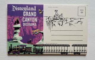 Disneyland Postcard Folder; Grand Canyon Diorama; 1957 - 58; Earliest Version
