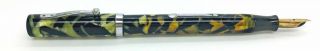 Waterman’s Rare No.  4 Combination Pen & Pencil In Nacre (black And Pearl) C1930