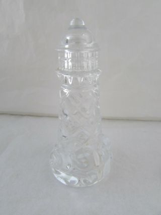 Lenox Fine Lead Crystal Lighthouse Sculpture Clear Glass Nautical Czech Republic