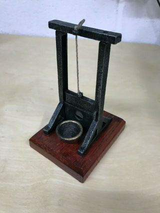 Mini Medieval Heavy Cast Iron Guillotine,  (movable Blade) Hard To Find,