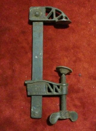 Vintage C.  T.  Co.  498 - A 10.  5in Slide Bar Clamp Woodworking Carpentry Welding Tool
