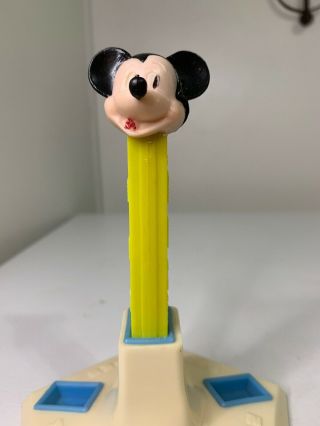 Vintage Walt Disney Mickey Mouse Pez Dispenser No Feet Yellow Stem
