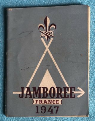 Vintage 1947 France Boy Scout Jamboree Calendar/guide Booklet