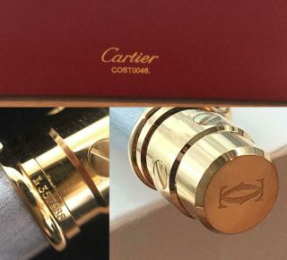Cartier Ballpoint pen Santos ST150192 Body color:Silver / Gold L:125 mm 5