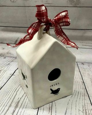 Chirp Square Birdhouse Rae Dunn by Magenta 7.  25 