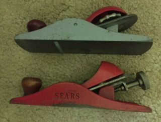 Millers Falls and Sears Wood Block Planes - pair 7 