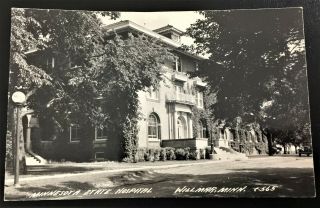 Vintage Mn Rppc Real Photo State Hospital Asylum Willmar Clinic Institution Ward