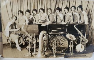 5 Vintage Photos Include Rppc All Girl House Of David Band & More