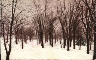 Winter Sunset Lindenwood College For Women Campus St Charles Missouri 1909