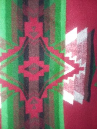 Vtg Pendleton Beaver State Fringed Wool Blanket/shawl 52 " X 70 "
