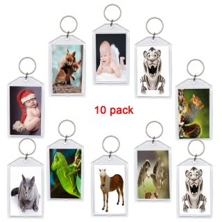 Transparent Acrylic Photo Snap - In Keychain Advertising Photo Frame - (2 " X 3 ")