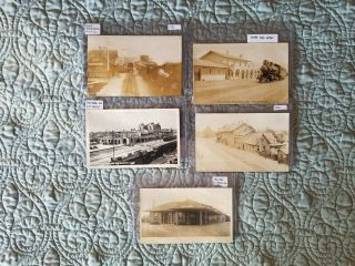 Real Photo Postcards: Five California Train Depot Scenes
