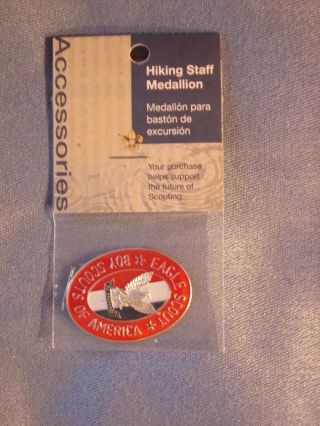 Once An Eagle Always An Eagle Hiking Staff Medallion