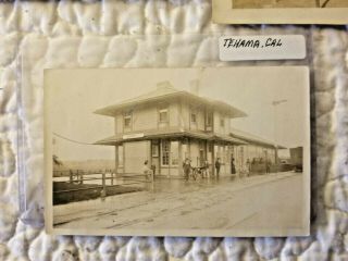 Real Photo Postcards: Five California Railroad Train Depot Scenes. 9
