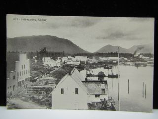 Vintage Rppc - 1133 Petersburg - Down Town Scene - Alaska Postcard