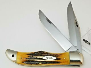 1965 - 69 Case Xx Usa 5265sab Folding Hunter Knife 5 1/4 " Stag Handles