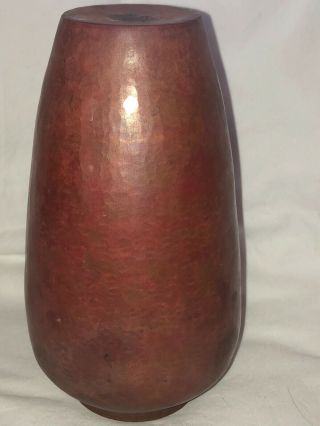 Vintage Hammered Copper Vase 7 1/4” Tall 5