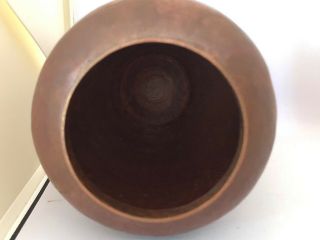 Vintage Hammered Copper Vase 7 1/4” Tall 8