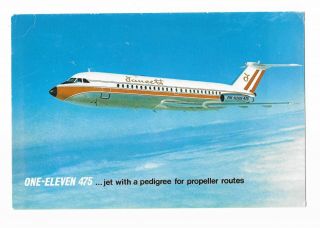 Faucett Peru Airline Bac Manufacturer Issue 1 - 11 Large Postcard