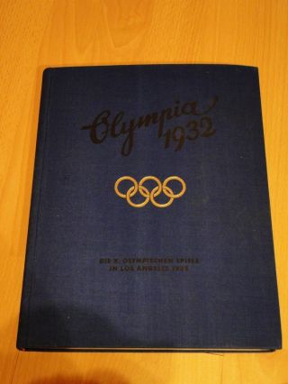 3 books very rare Germany Berlin OLYMPIA 1936 BAND I,  II & 1932 Los Angeles 2