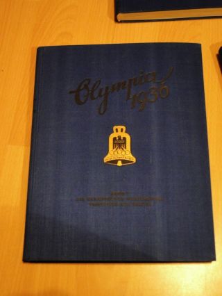 3 books very rare Germany Berlin OLYMPIA 1936 BAND I,  II & 1932 Los Angeles 3