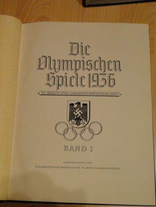 3 books very rare Germany Berlin OLYMPIA 1936 BAND I,  II & 1932 Los Angeles 5