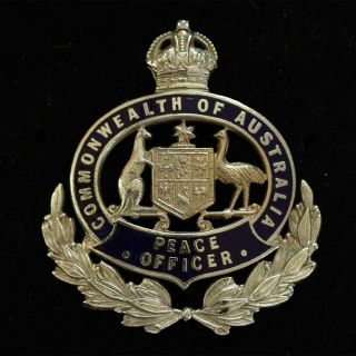 Australia - Nsw Commonwealth Of Australia Peace Officer Police Cap Badge