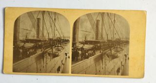 The Great Eastern Ship Looking Aft From Port Paddle Box London Stereoscopic Co.