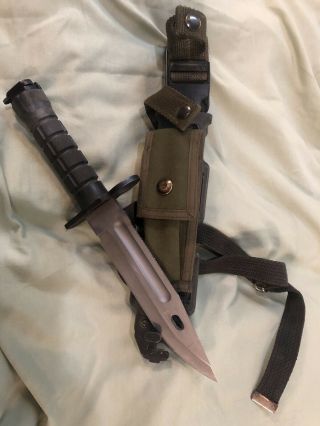 Buck 188 Survival Knife M9 Bayonet With Sheath Phrobis