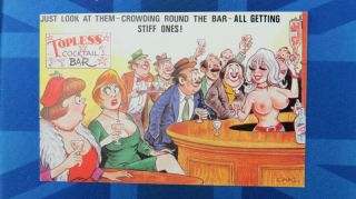 Risque Bamforth Comic Postcard 1980 