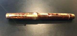 Stunning Omas Extra Arco Bronze Rollerball Pen Gold Plated Trim - Estate